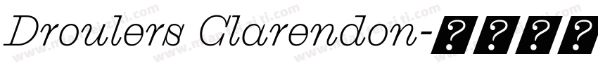 Droulers Clarendon字体转换